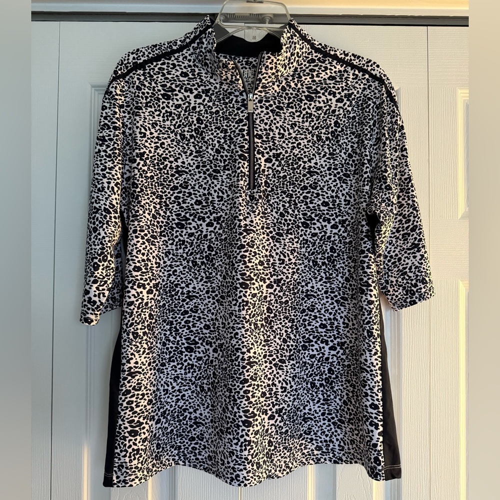 Tail Ladies White Label Print Golf Shirt/Jacket